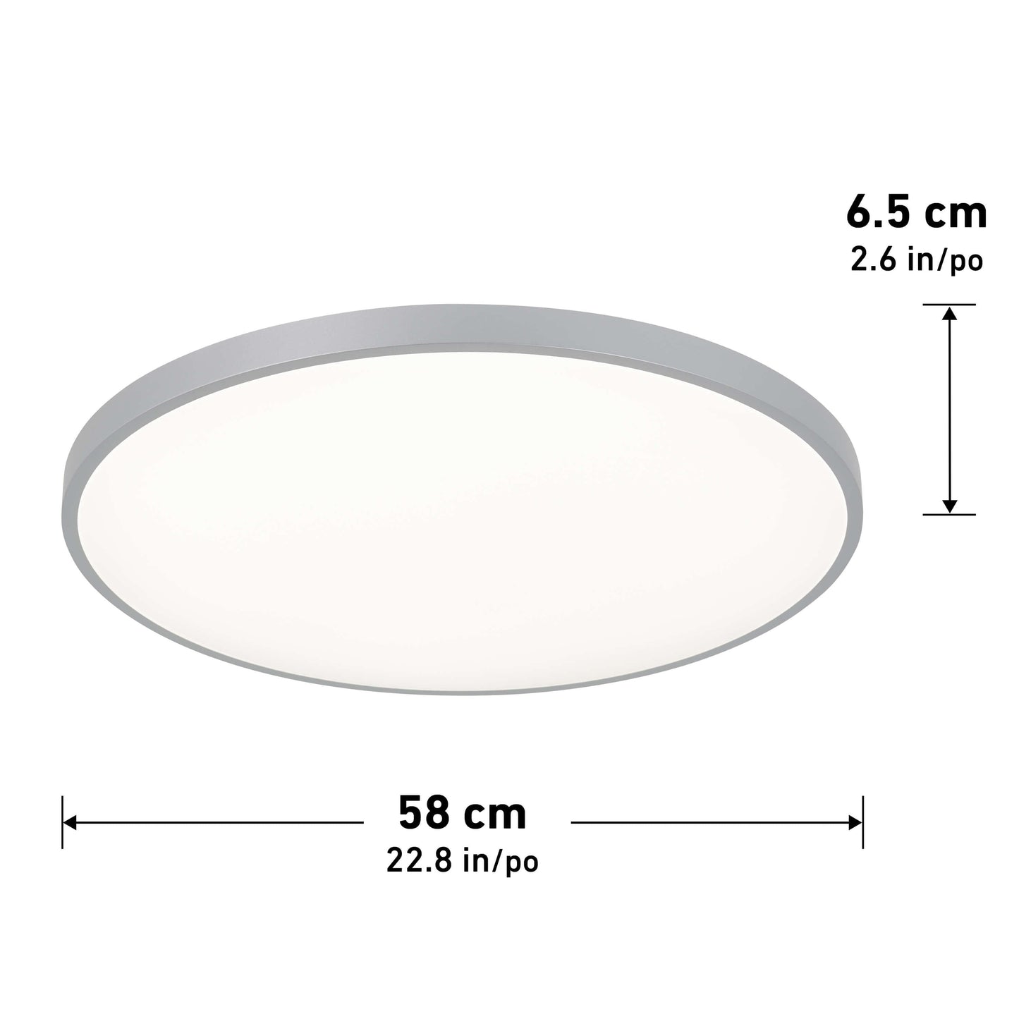 Jupiter 23 in. LED flush mount light - with remote - Misc image 8