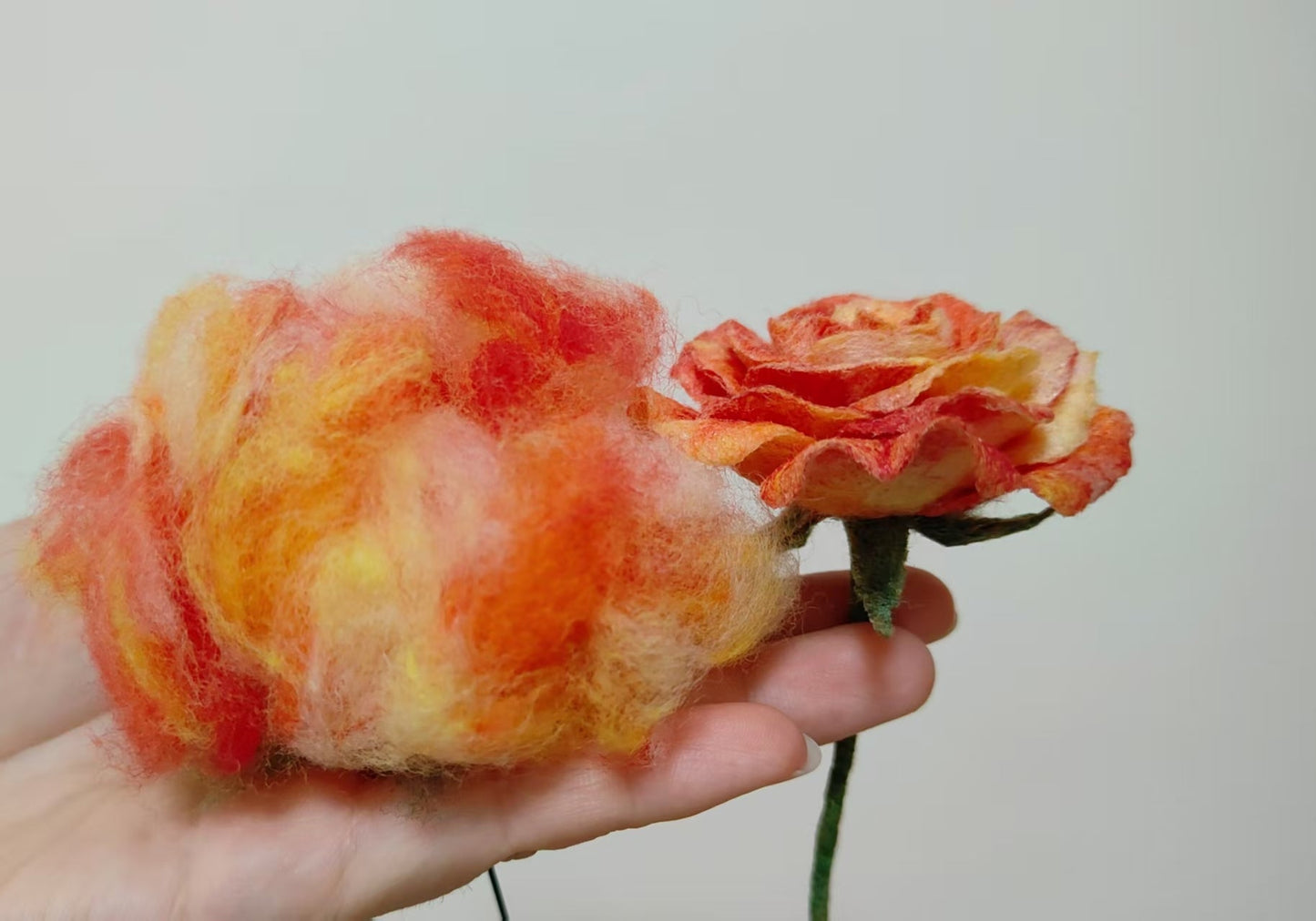 Custom Colour(include single colour or colour gradient) Wool Felt Flower - Misc image 6