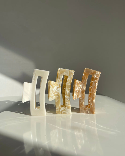 Vanilla | Neutral Claw Clip Set - Kitchen & Dining image 1