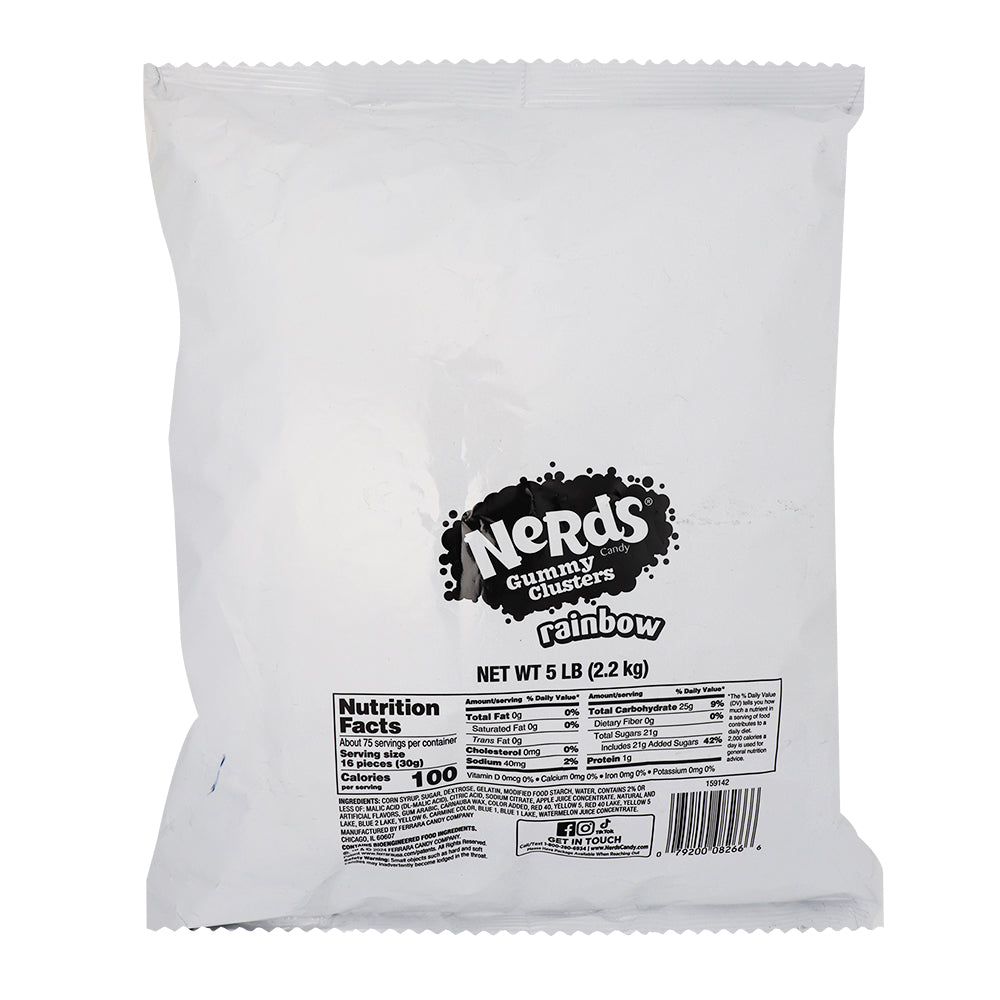 Nerds Rainbow Gummy Cluster5lb - 1 Bag - Accessories image 1