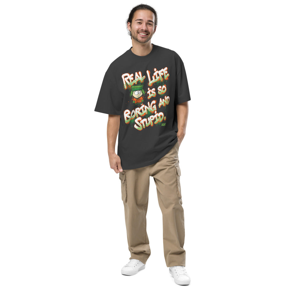 South Park Kyle Real Life Graffiti Oversized T-Shirt - Apparel image 2
