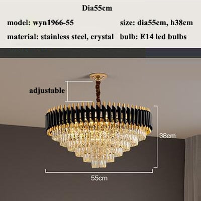 Modern Lustre Crystal Led Chandeliers - Apparel image 7