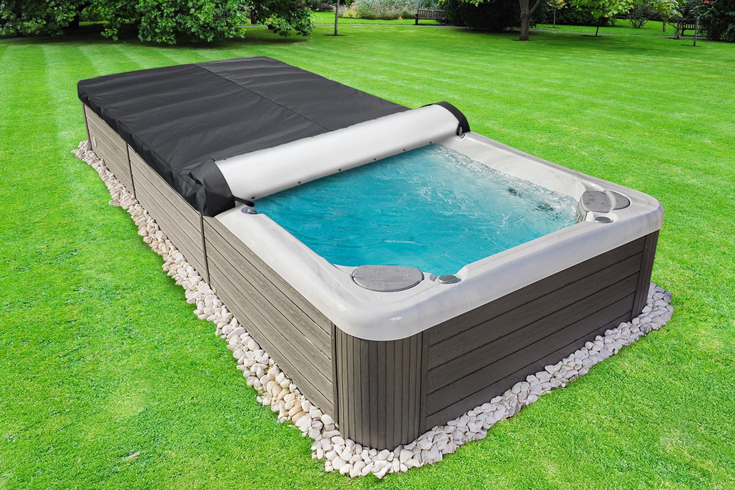 Rolling Swim Spa Cover - Furniture image 4
