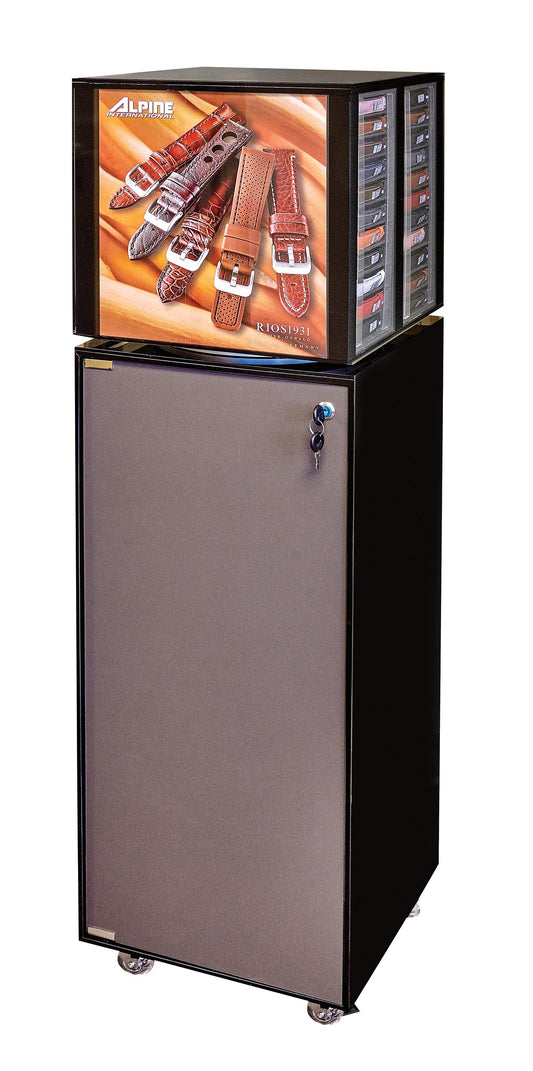 ALPINE Leather Straps Rotating Display ALP264 - Jewelry image 1