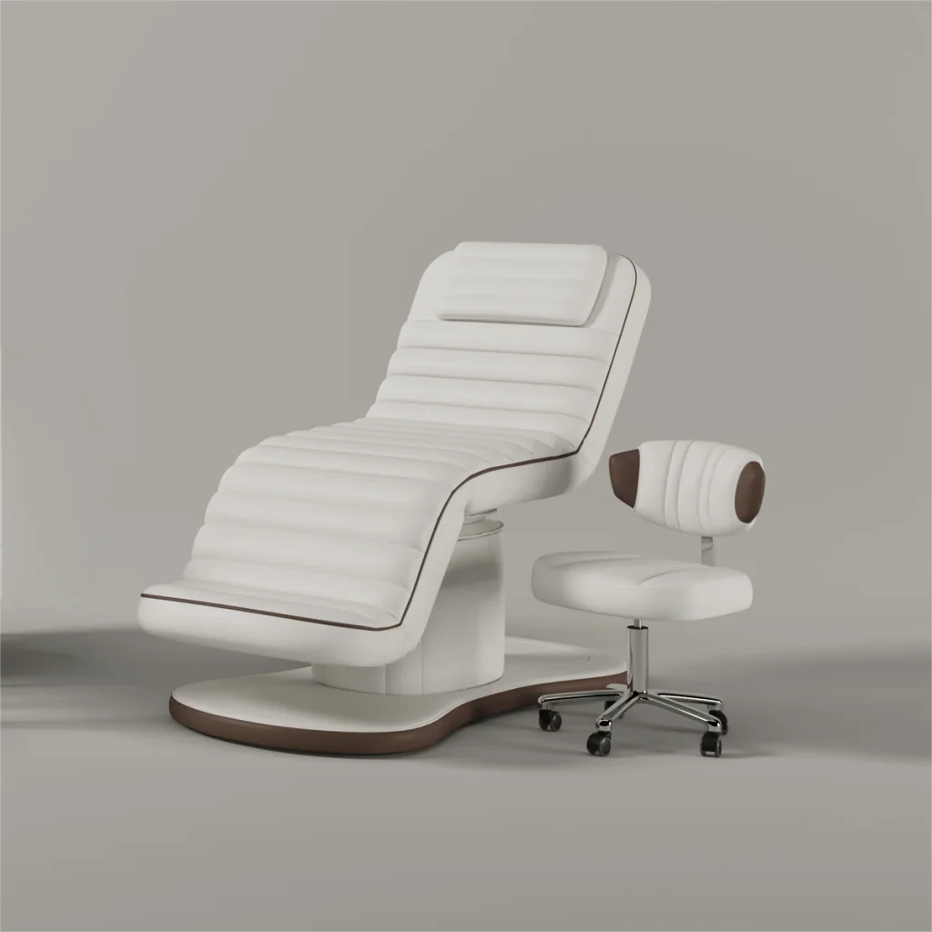 YOOCELL ® Beauty SPA Bed Kit for Eyelash Facial AG1206 (Electric bed + Chair + 2 sets Clear Covers for both) - Furniture image 4