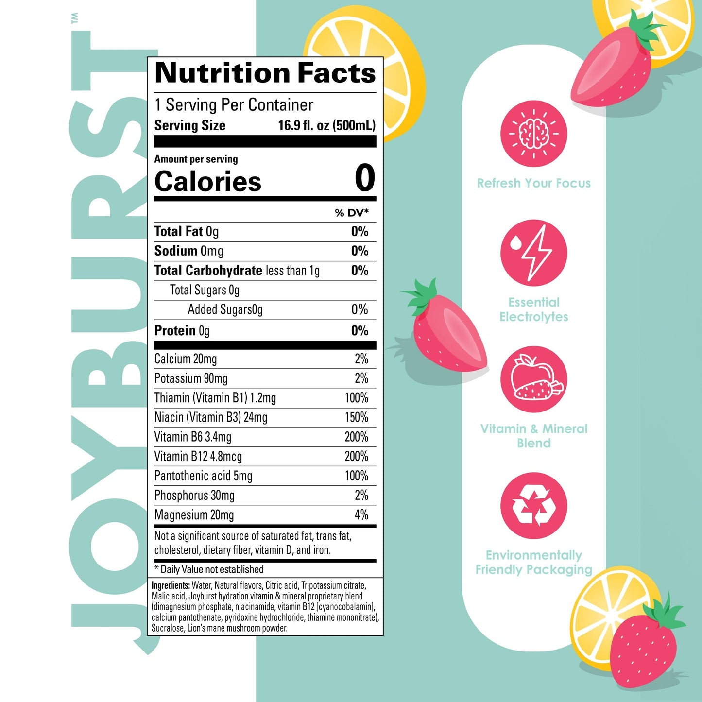 Joyburst Hydration Strawberry-Lemonade - 18 Pack - Kitchen & Dining image 2