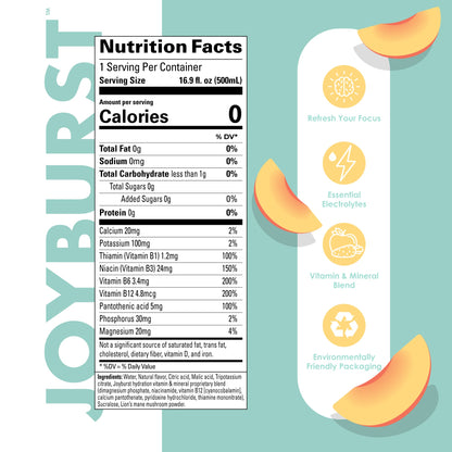 Joyburst Hydration Peach - 18 Pack - Kitchen & Dining image 2