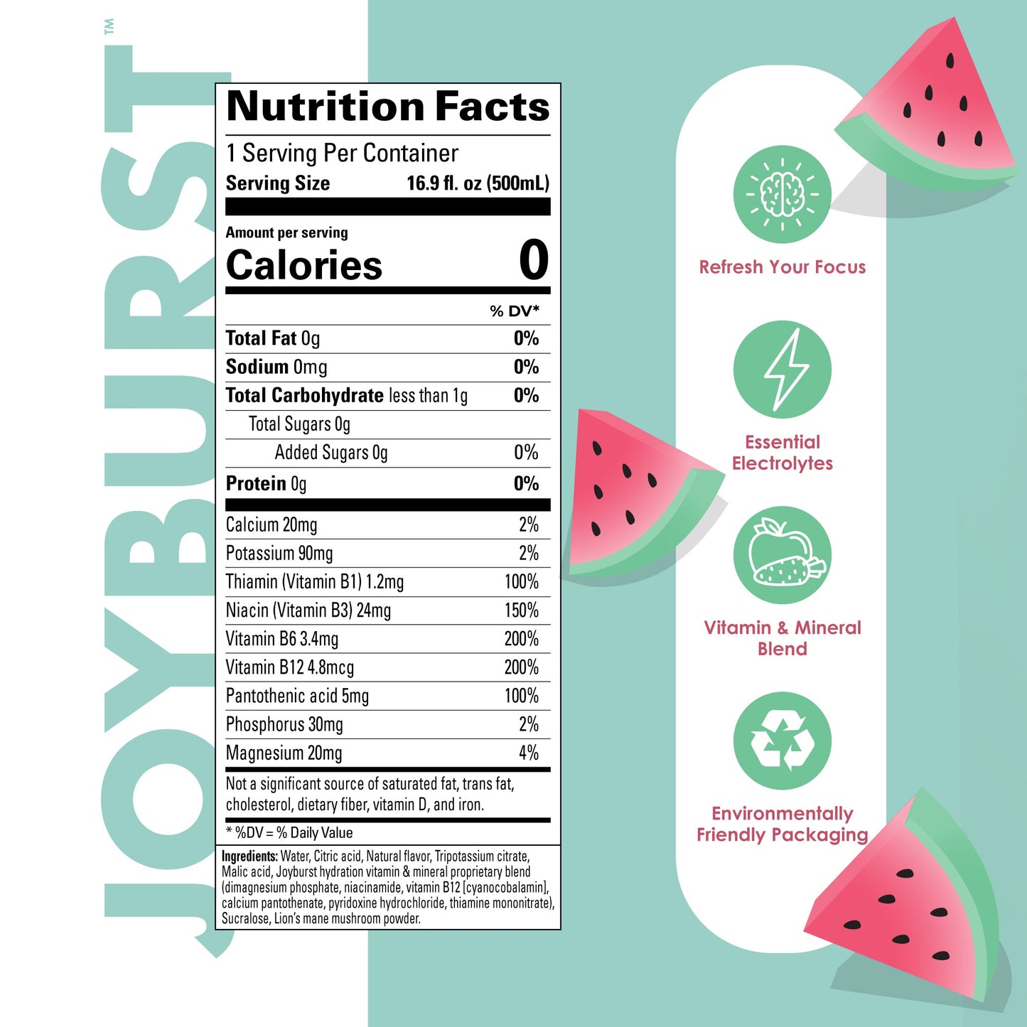 Joyburst Hydration Watermelon - 18 Pack - Kitchen & Dining image 2