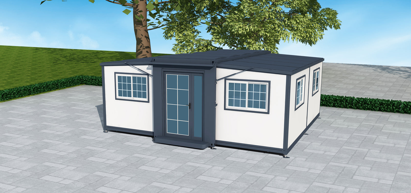 Bastone Mobile Expandable Prefab House 19ft x 20ft - Furniture image 2