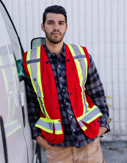 Hi Vis Safety Surveyor's Vest - Apparel image 12