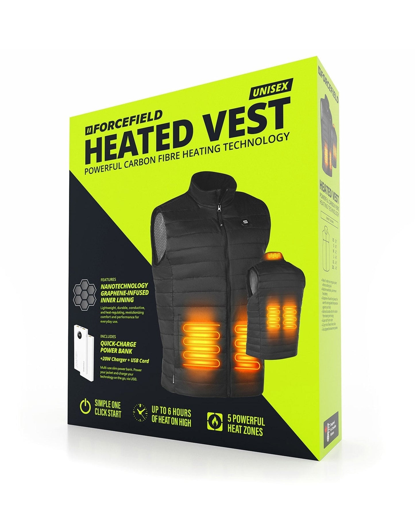 Unisex Lightweight Heated Vest with New Graphene-Infused Inner Lining (Battery Included) - Gadgets image 3