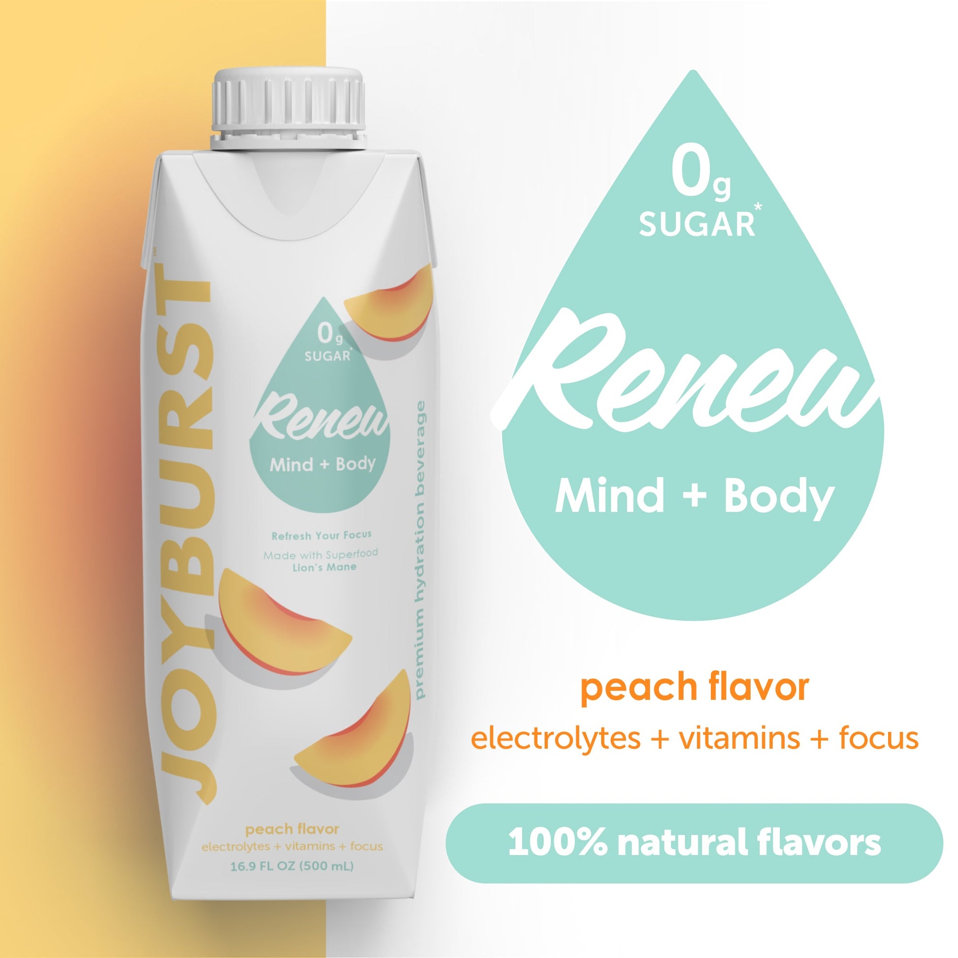 Joyburst Hydration Peach - 18 Pack - Kitchen & Dining image 3
