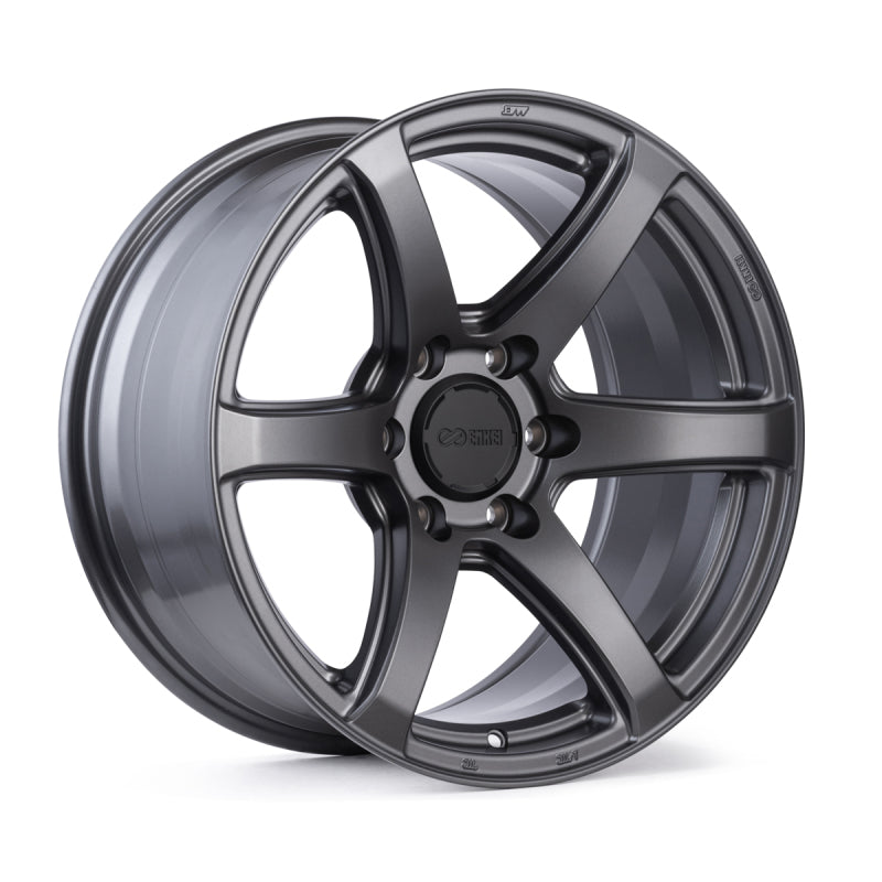 Enkei Cyclone 17x9 6x139.7 0mm Offset 106.1 Bore - Matte Gunmetal Wheel - 538-790-8400GM - Shoes image 1