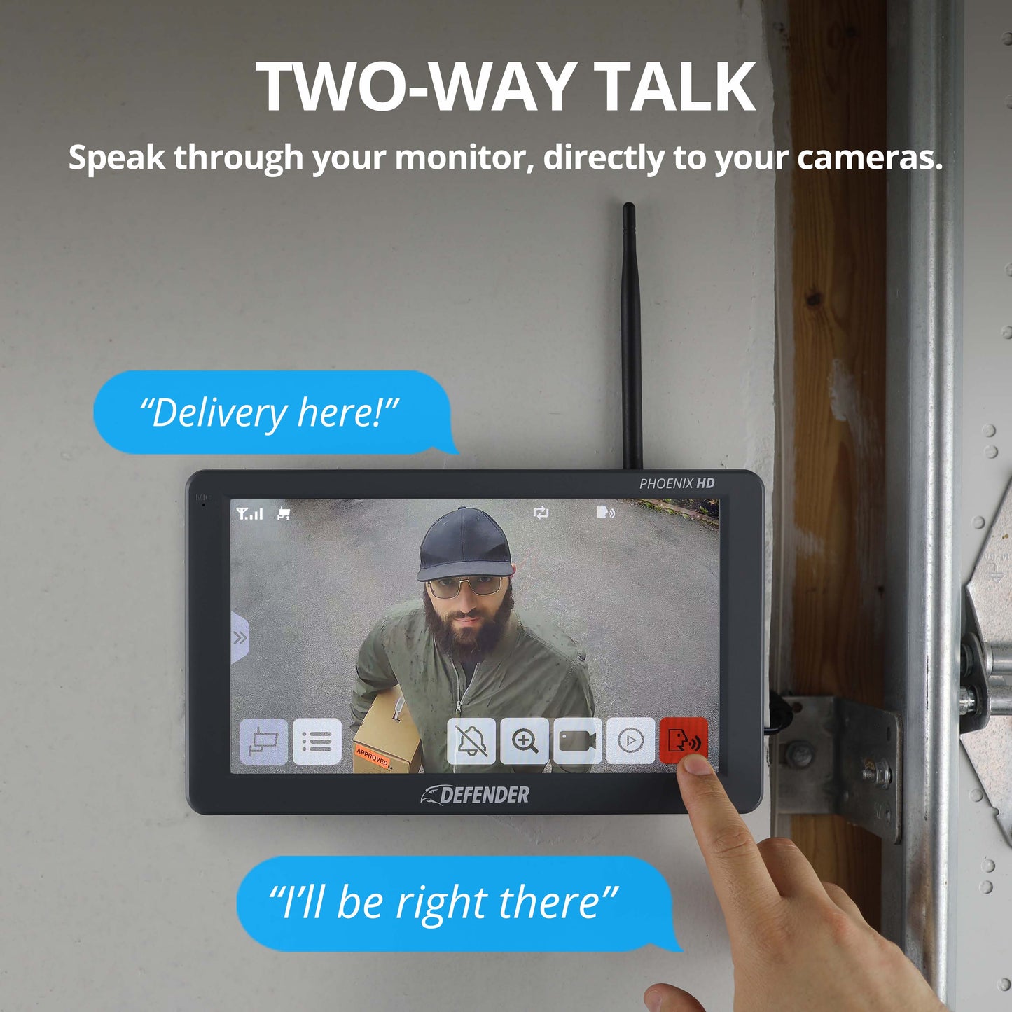 PHOENIXHD Non-WiFi Plug-in Power Security System with 10.1” HD Monitor & 2 Cameras - Misc image 7