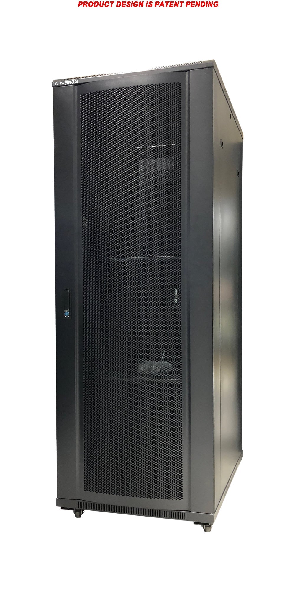 07-6832-10 32U 100cm(39.3 inch) Depth Server Network Cabinet - Locking Metal Door, 4 Fans, 1 Shelf, Heavy Duty Casters with Brake - Accessories image 1
