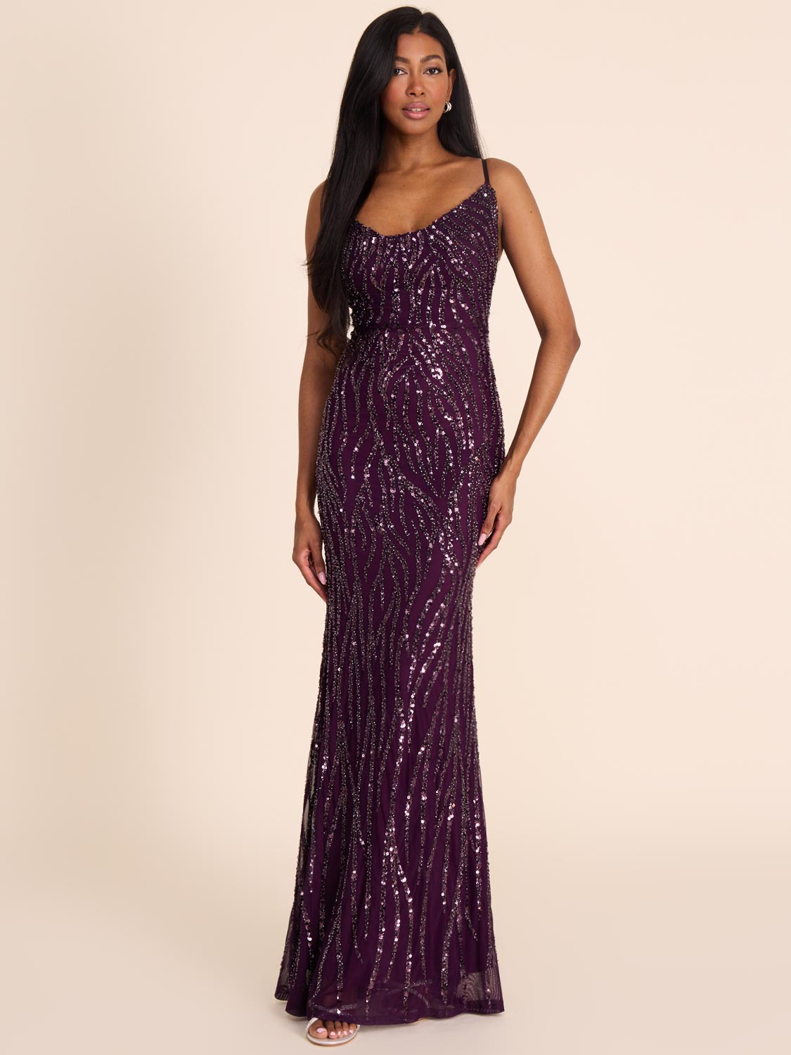 Sequin Animal Print Gown - Misc image 2