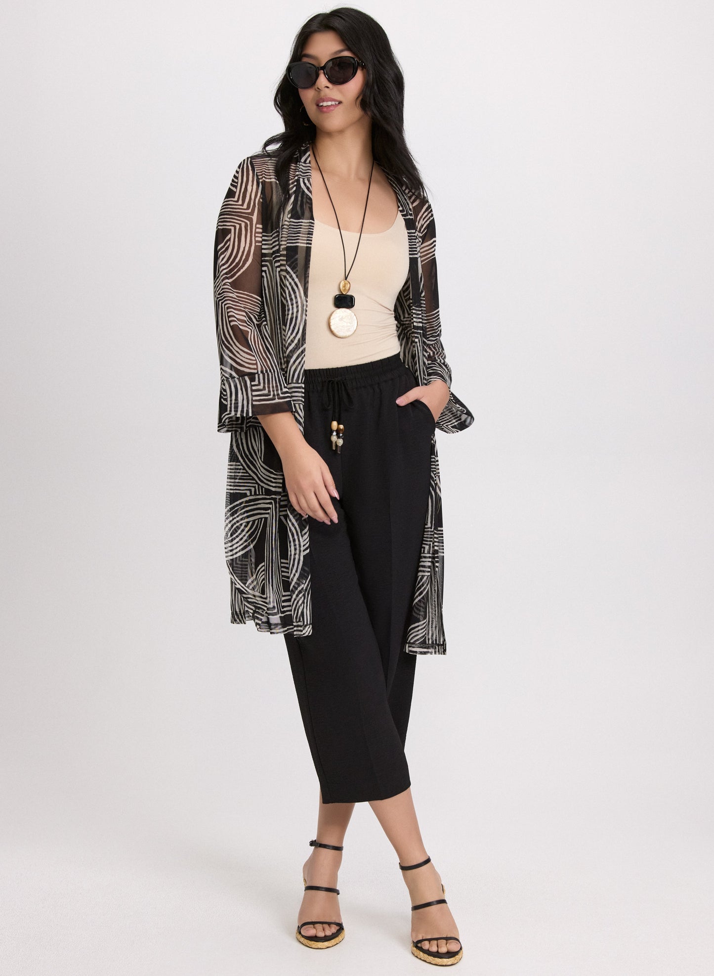 Geometric Mesh Cover-Up - Cover-Ups image 3