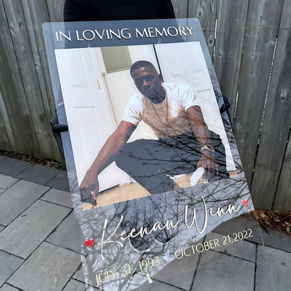 In Loving Memory Photo  Acrylic Plaque - Accessories image 1