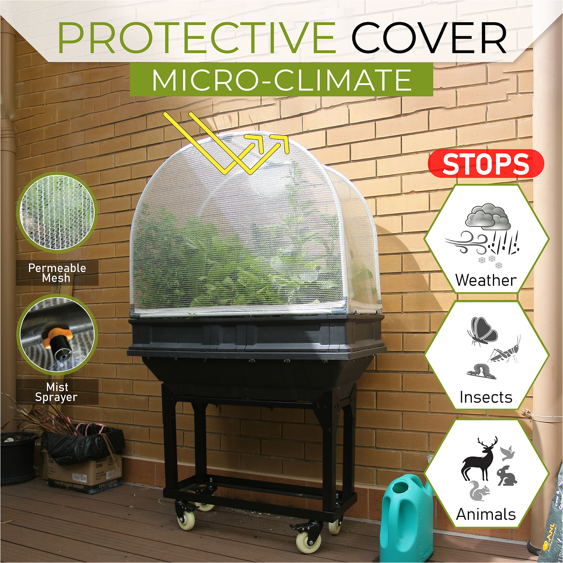 Small Raised Garden Bed with Garden Cover - Furniture image 4