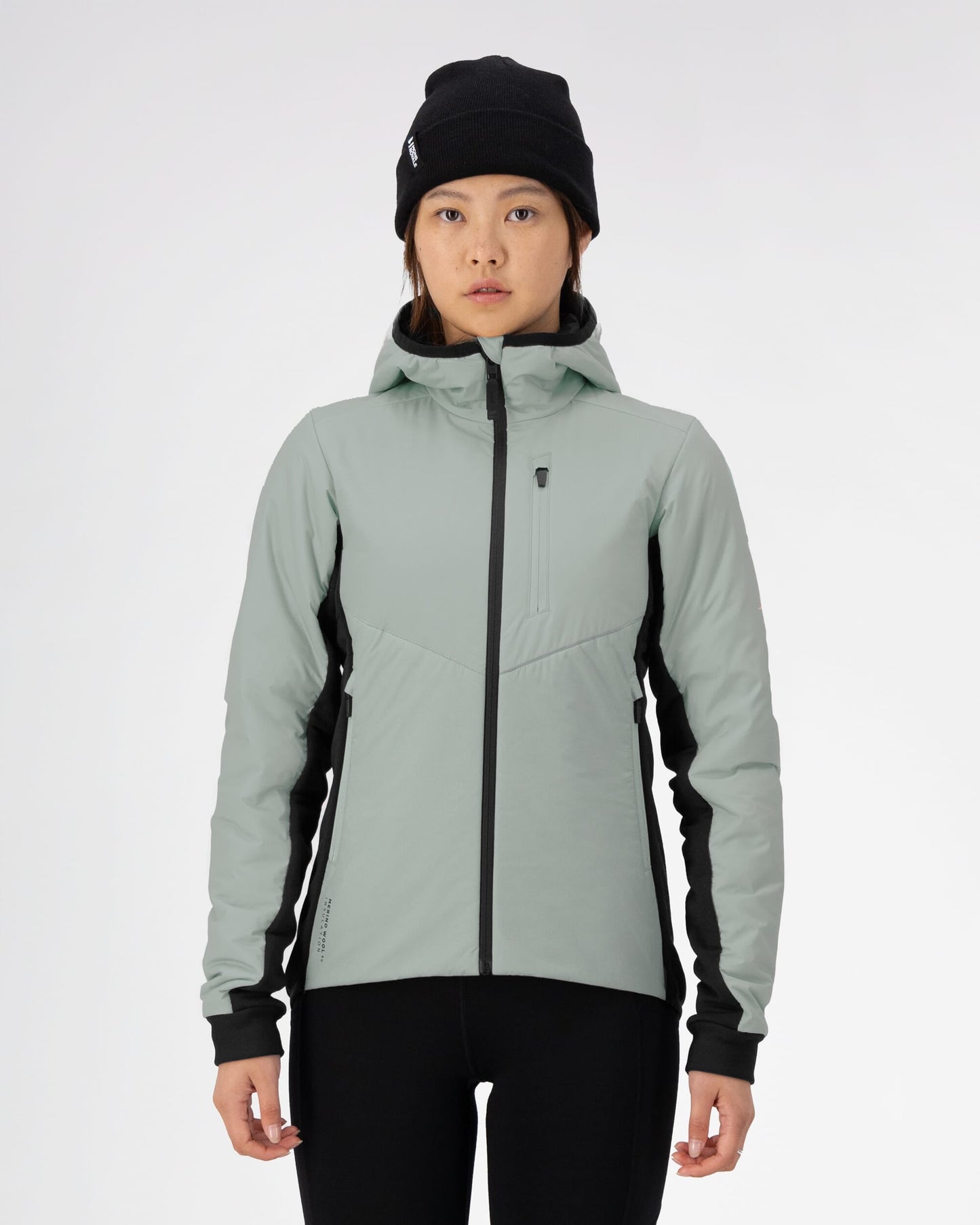 Arete Merino Insulated Hooded Jacket - Eucalyptus - Misc image 1
