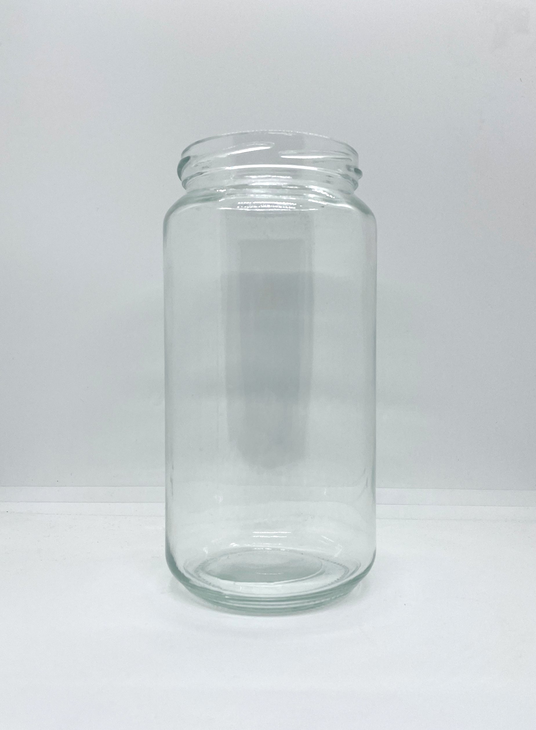 1030mL. Clear Round Straight Cut Glass Jar and Lid (Net Fill Capacity: 950mL.+/-) - Misc image 4