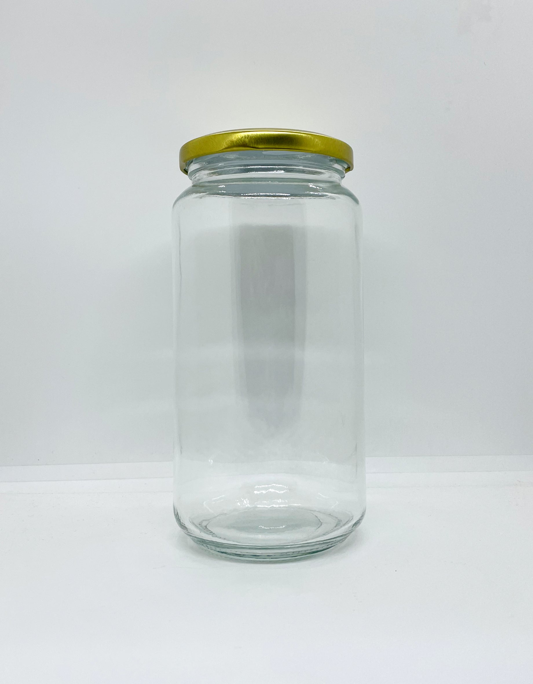 1030mL. Clear Round Straight Cut Glass Jar and Lid (Net Fill Capacity: 950mL.+/-) - Misc image 3