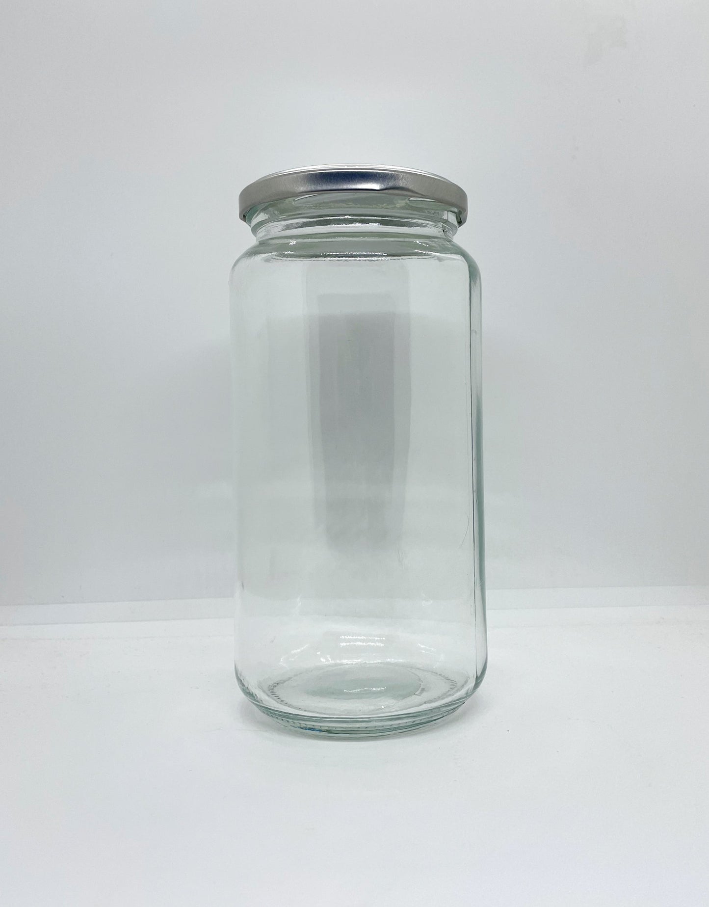 1030mL. Clear Round Straight Cut Glass Jar and Lid (Net Fill Capacity: 950mL.+/-) - Misc image 2