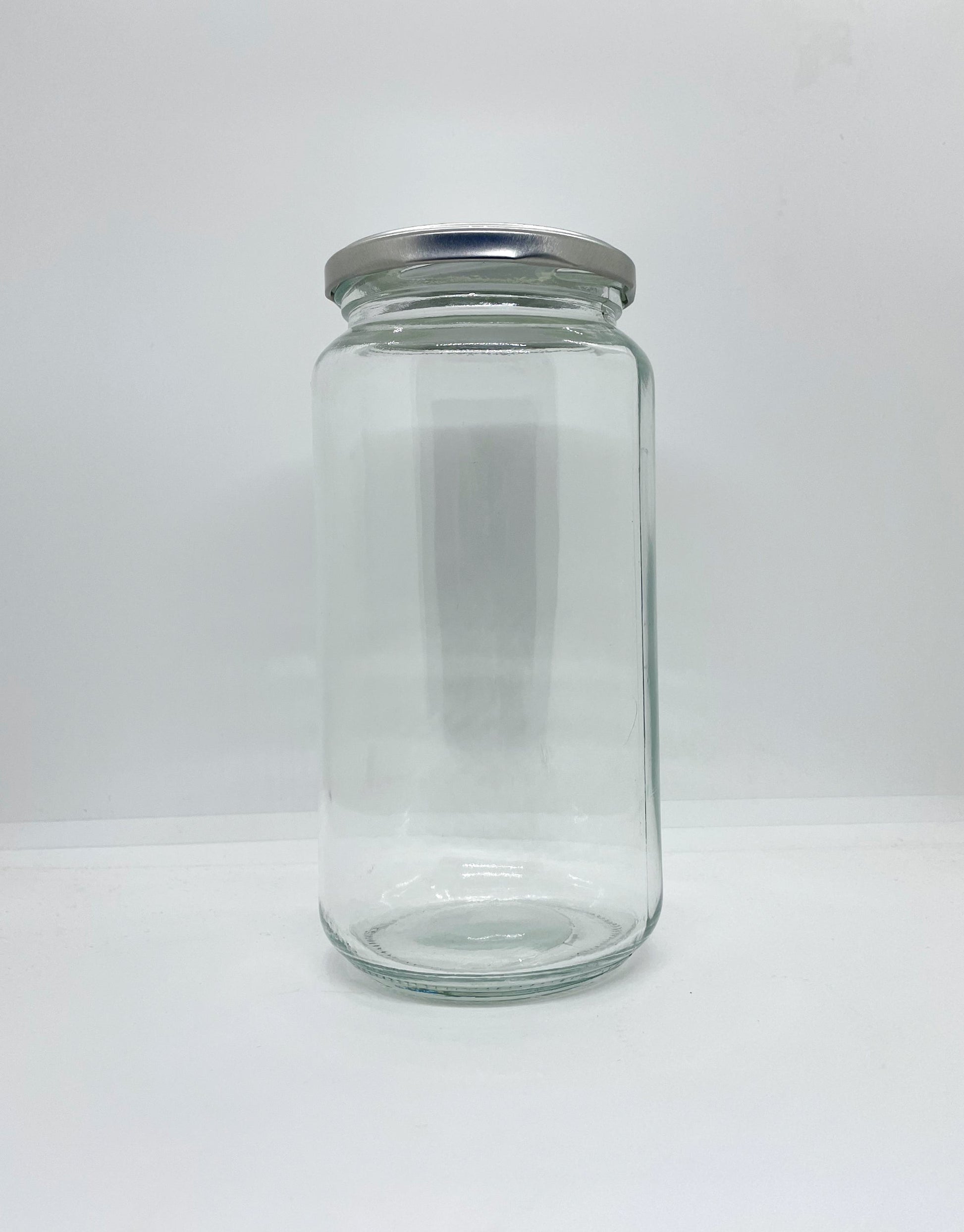 1030mL. Clear Round Straight Cut Glass Jar and Lid (Net Fill Capacity: 950mL.+/-) - Misc image 2
