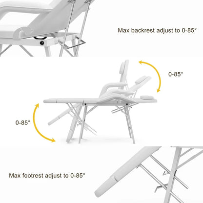 Portable Pedicure chair Facial bed or Tattoo Chair with Storage Bag - Furniture image 3