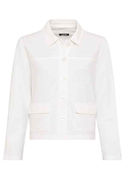 Mixed Media Cropped Jacket - Apparel image 1