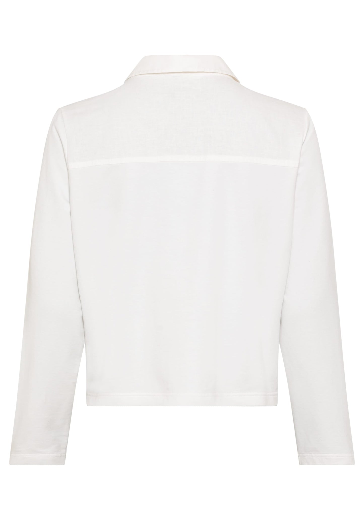 Mixed Media Cropped Jacket - Apparel image 2