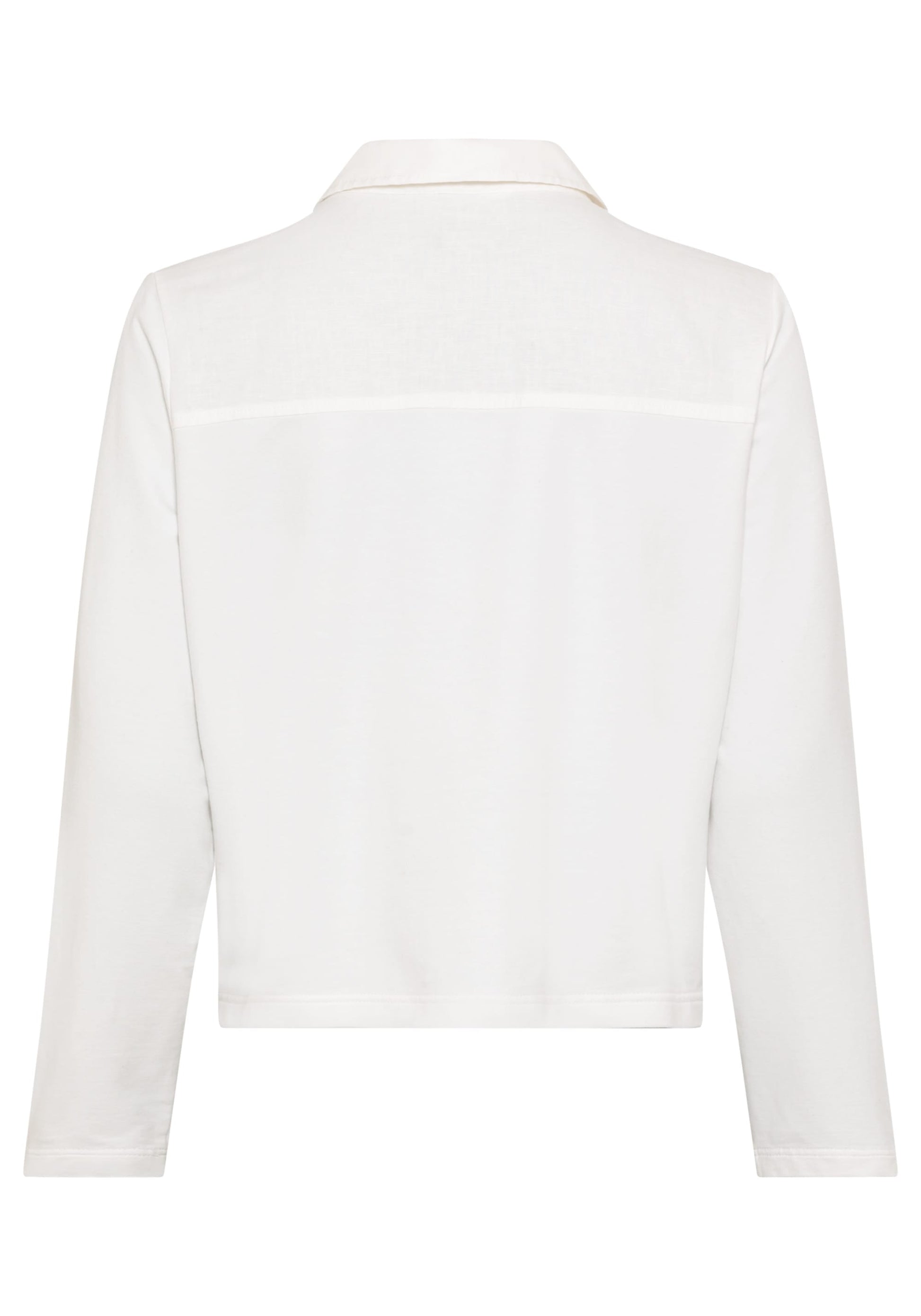 Mixed Media Cropped Jacket - Apparel image 2