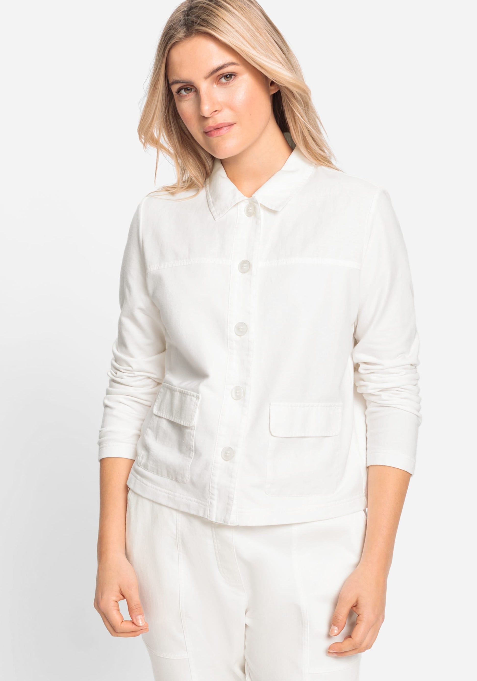 Mixed Media Cropped Jacket - Apparel image 5