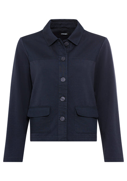 Mixed Media Cropped Jacket - Apparel image 9