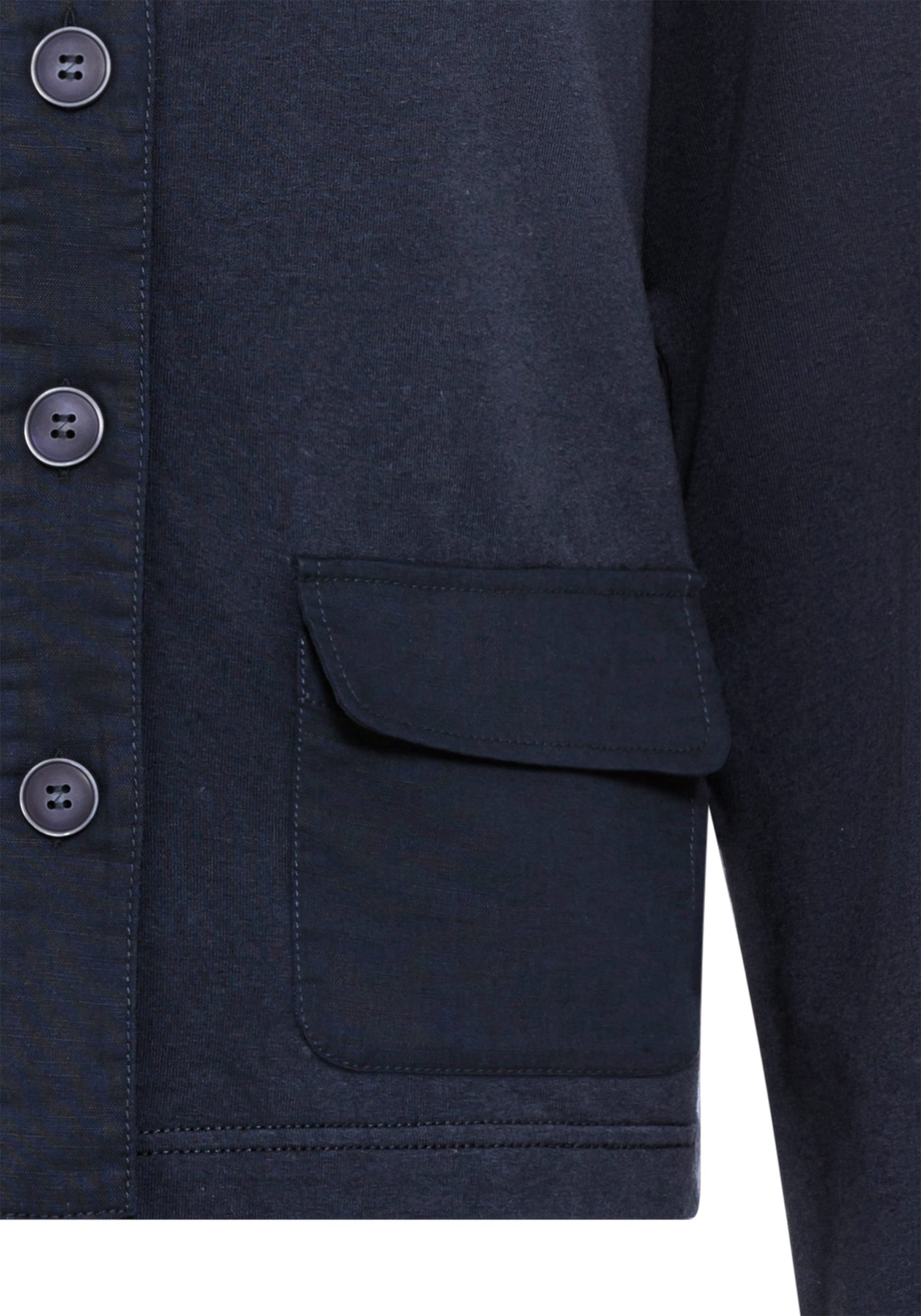 Mixed Media Cropped Jacket - Apparel image 11