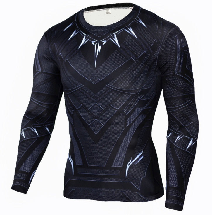 panther Winter Soldier Long Sleeve Compression Shirt - Apparel image 2