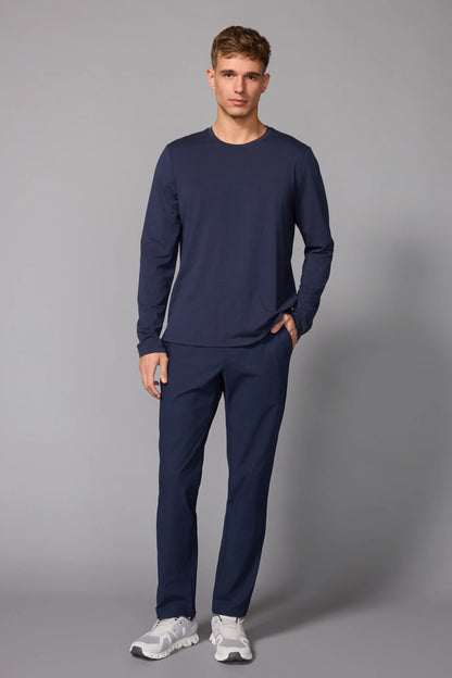 Pima Cotton Long Sleeve Tee - Navy Blazer - Misc image 6
