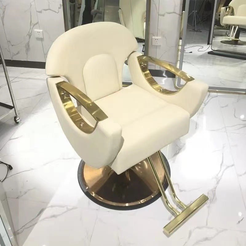 Modern All Purpose Hydraulic Styling Chair - 002 Cream - Beauty image 6