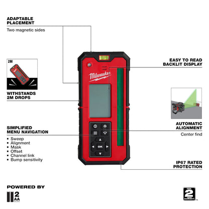Milwaukee M18™ Red Exterior Rotary Laser Level Kit w/ Receiver - Misc image 8