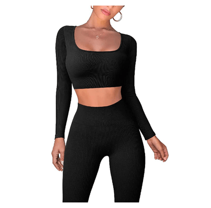 Gym Crop Tank Top Leggings Set - Misc image 8