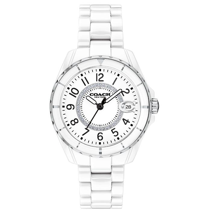 Coach Preston White Dial White Steel Strap Watch for Women - 14503462 - Jewelry image 2