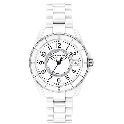 Coach Preston White Dial White Steel Strap Watch for Women - 14503462 - Jewelry image 2