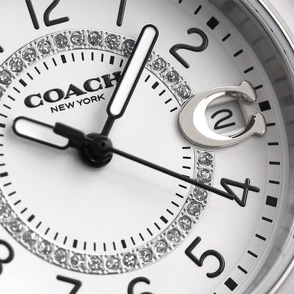 Coach Preston White Dial White Steel Strap Watch for Women - 14503462 - Jewelry image 3
