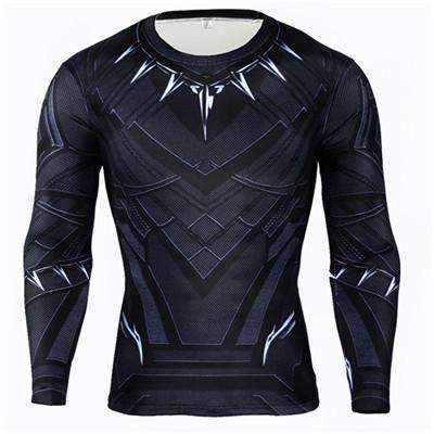 panther Winter Soldier Long Sleeve Compression Shirt - Apparel image 1
