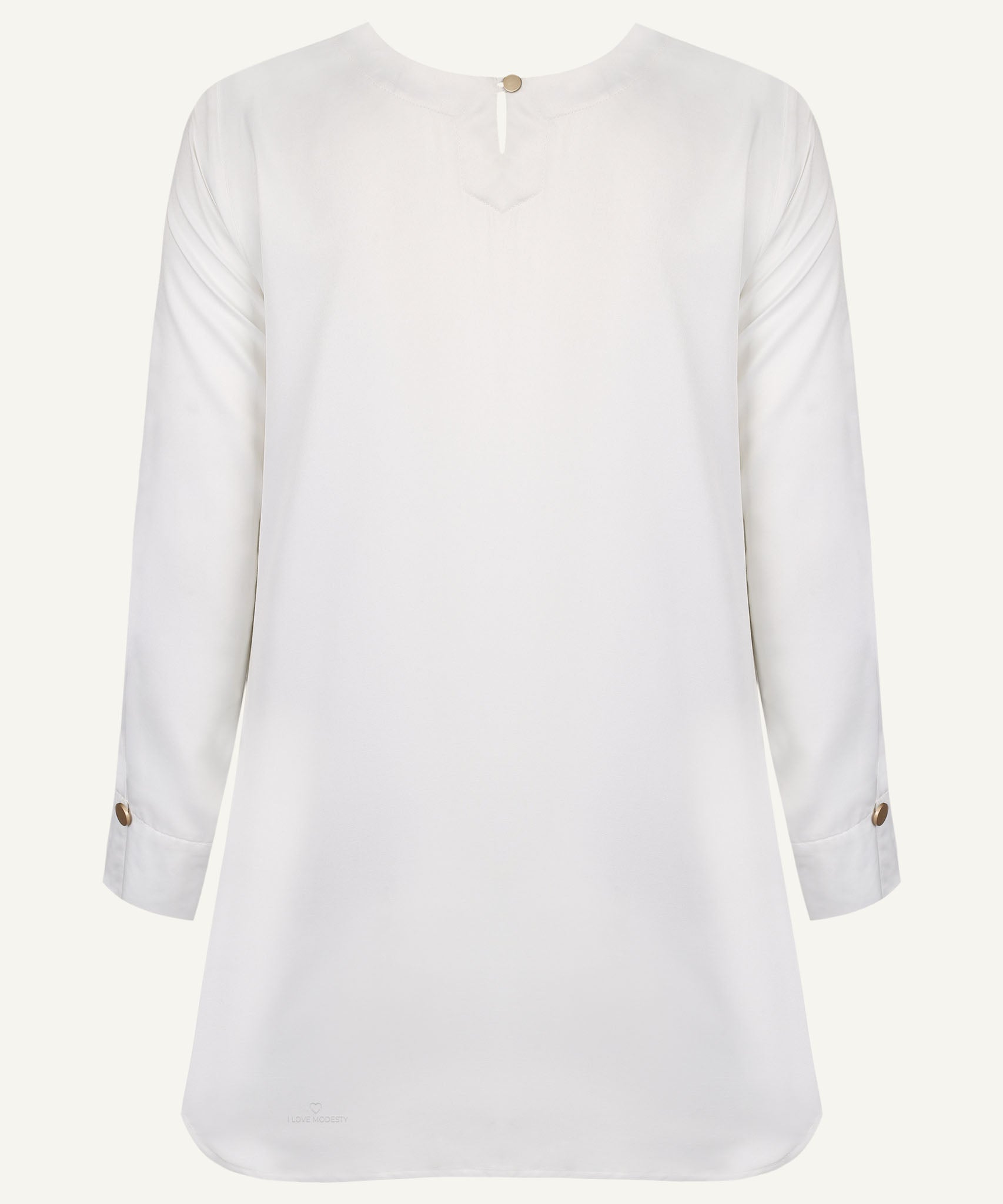White Pleated Neck Matching Set - Apparel image 4