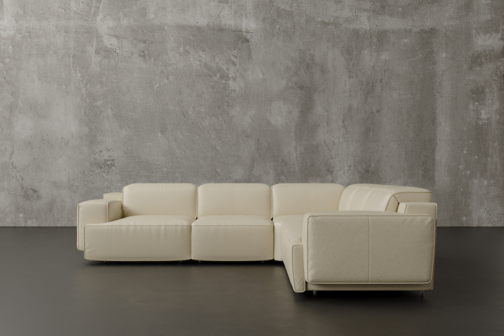 Bain 109" Leather L-Shape Corner Reclining Sofa - Misc image 3