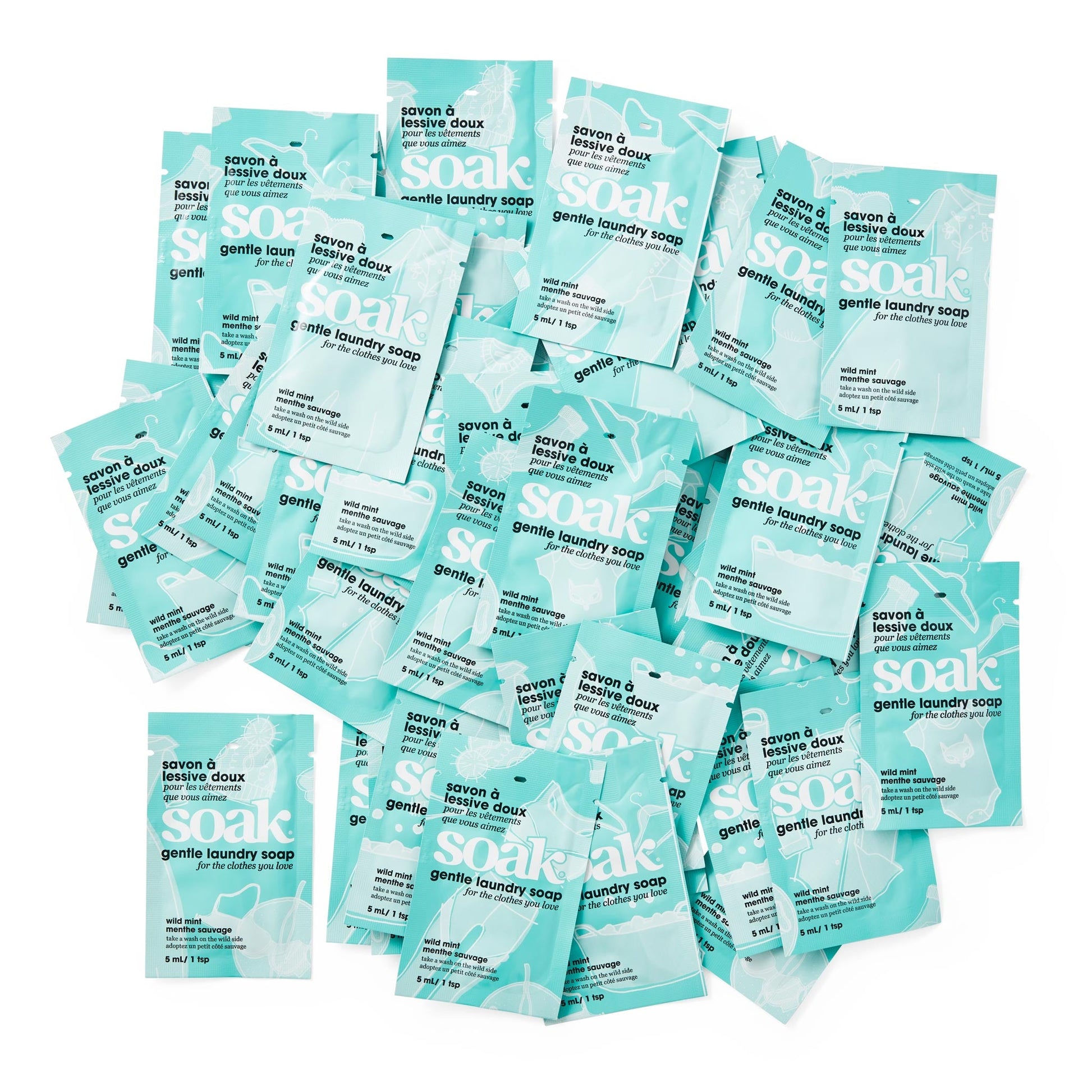 Minisoak Laundry Soap - 48 pack - Athletic image 3