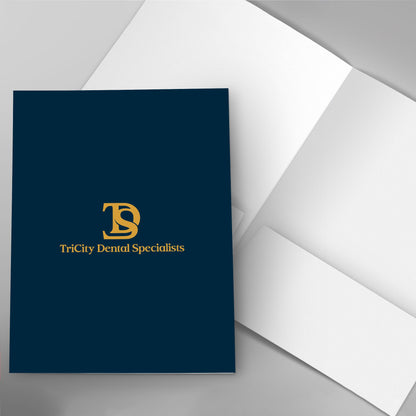 Blank Two Pocket Presentation Folders - Apparel image 1