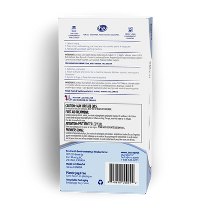 Tru Earth Platinum Laundry Detergent - Fresh Linen / 384 Strips - Misc image 2