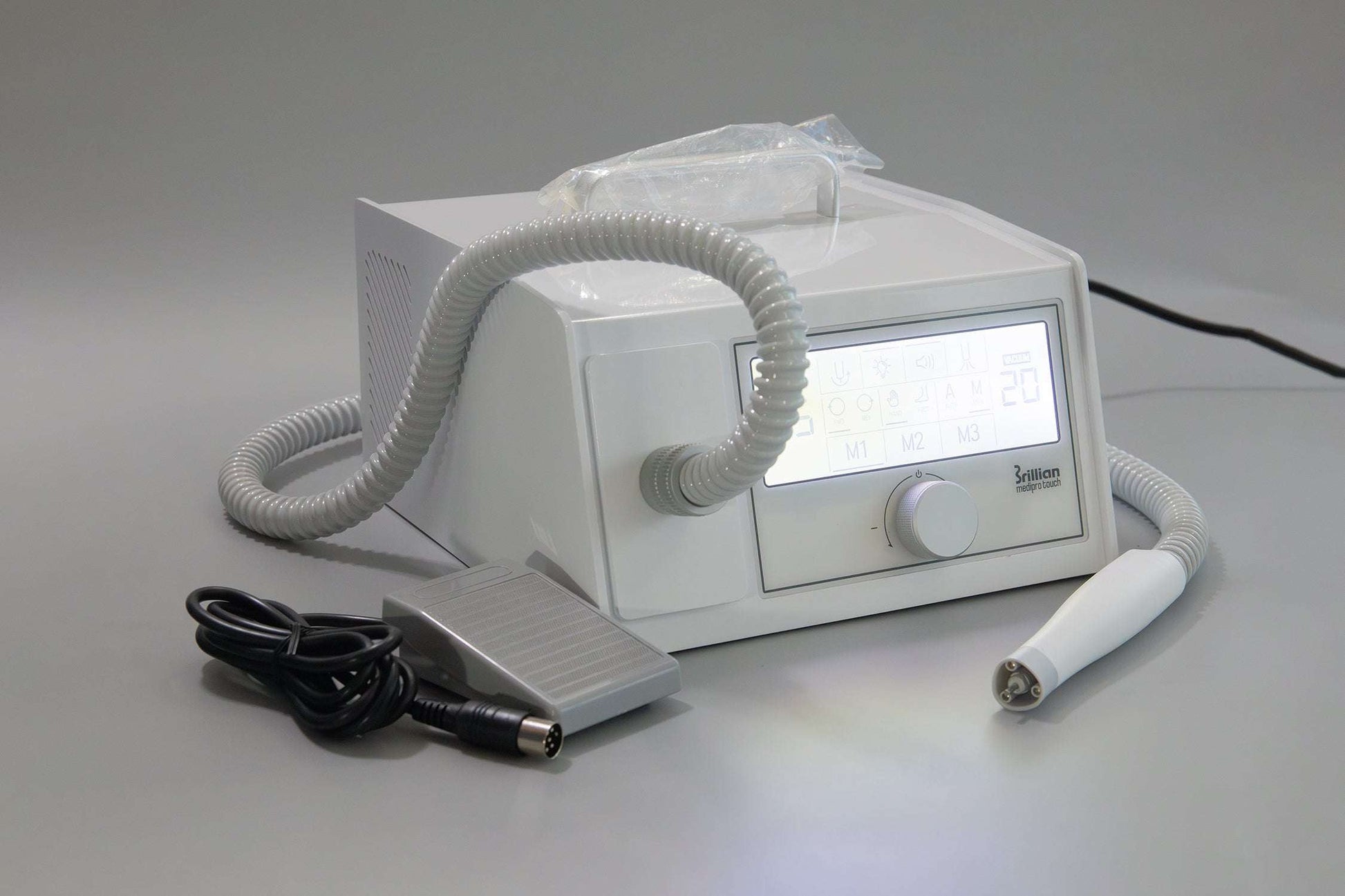 Saeshin MediPro Touch Vacuum Nail Drill (E-file) with Brushless handpiece Original 40,000 RPM perfect for Podiatry and Pedicure - Accessories image 1